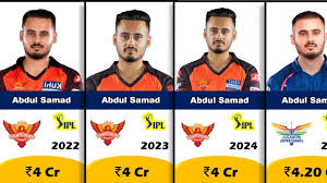 ✓Abdul Samad IPL Salary Year Wise✓