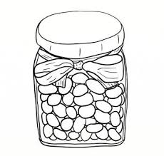 Trace and color an olive oil jar. Jelly Beans In Jar Coloring Page Vegetable Coloring Pages Coloring Pages Memorial Day Coloring Pages