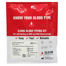 Blood Type Test Kit Group A B O And Rhesus D 1 Test Pack Home Health Uk