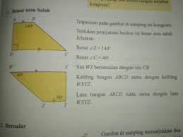 Gambar Di Samping Ini Kongruen Tentukan Pernyataan Berikut Ini Benar Atau Salah Jelaskan Buat Brainly Co Id