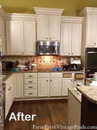 This painted buffet got a new life with milk paint! Kitchen Makeover In Linen Milk Paint New Kitchen Cabinets Cheap Kitchen Cabinets Best Kitchen Cabinets