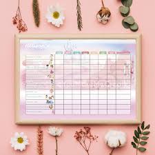 Behavior Chart Printable Kids Chore Chart Task List