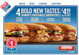 Dominos 4 Bold New Tastes For 4 99 Good Eats Coupons
