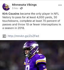 Breeland spent the last two seasons with the. Cousins First Player To Go 4000 Yards 30 Tds 70 Completions And Throw 10 Or Fewer Ints Nfl