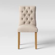 brookline tufted dining chair beige