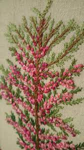 Hand Embroidered Heather From Petitcerclebyl Petitcerclebyl Decor Heather Embroidery Hand Embroidery Flowers Heather Flower Hand Sewing Projects