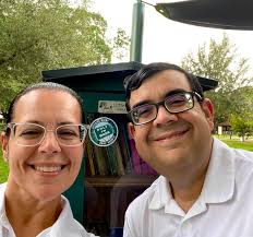 Three little free libraries were recently very busy