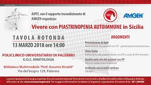 Piastrinopenia immune (itp) attualmente l'acronimo itp (piastrinopenia, trombocitopenia immune) sottintende una patologia caratterizzata da piastrinopenia da distruzione su base immune, secondaria alla produzione di autoanticorpi. Tavola Rotonda Vivere Con Itp Piastrinopenia Autoimmune In Sicilia Aipit Associazione Italiana Porpora Immune Trombocitopenica