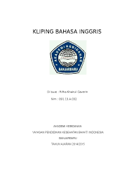 Kamu mencari contoh kliping yang baik dan benar? Kliping Bahasa Inggris Violence