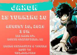 Today our son, joshua is eighteen. 9 Anime Themed Birthday Party Ideas Birthday Party Birthday Birthday Party Themes