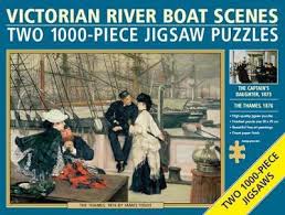 The jigsaw puzzle plot trope as used in popular culture. Two Jigsaws Victorian River Boat Scenes Tissot 9781782143512
