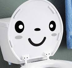 Toilet stickers cute cat shh toilet seat art mural removable cartoon cat bathroom door sticker funny poster funny smile face toilet bathroom sticker decals lamp for sitting night light seat light. Smiley Face Toilet Sticker Tenstickers
