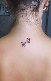 Butterfly Tattoos Discreet Tattoos Small Neck Tattoos Simplistic Tattoos