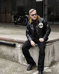 Metal Zippers Leather Jacket Leather Mens Fashion