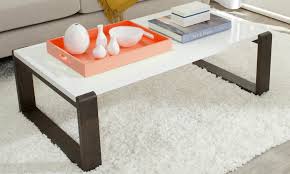 Determine the way the dark brown coffee tables is likely to be put to use. Mid Century Modern White Dark Brown Coffee Table From Aed 599 A To Z Furniture