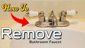 How To Remove Bathroom Faucet Easy