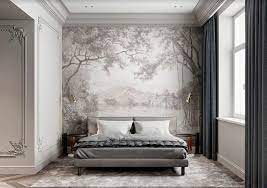 Фрески черно-белые, красивые, картинки, классные, маленькая спальня,  заказать на стену