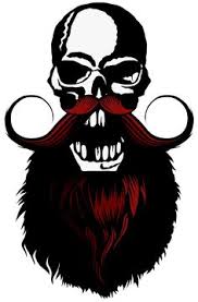 Sur la page facebook idées de tatouages: 220 Idees De Cranes Barbus Moustachus Ou Chevelus Cranes Tete De Mort Cranes Artistiques