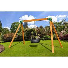 Toddler swing seat by the eastern jungle gym 12. Eastern Jungle Gym Classic Cedar Tire Swing Set Wayfair