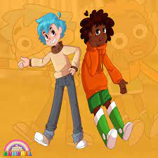 My human designs for Gumball and Darwin (art by me) : r/gumball
