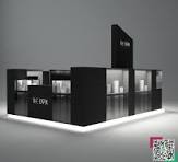 Modern dark watch kiosk design for mall - M2 Retail