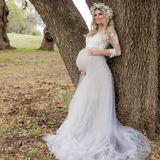 Blush Maternity Gown Maternity Photoshoot Dress Ivory Maternity Dress Long Tulle Dr Pregnant Wedding Dress Maternity Dresses For Photoshoot Pregnant Wedding
