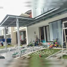 2.kanopi baja ringan atap spandek doble 355.000/m2. Kanopi Baja Ringan Atap Go Green Hijau Matahari Kanopi 0813 8586 5487