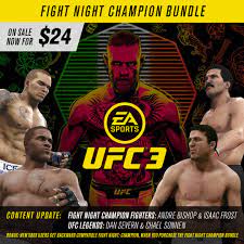 Nov 19, 2010 · november 19, 2010 patch. Ea Sports Ufc A Twitter Play As Andre Bishop Isaac Frost Chael Sonnen And Dan Severn With Content Update 11 12 In Eaufc3 Https T Co Vioxzsa8ux Https T Co 1ypmszcgey Twitter