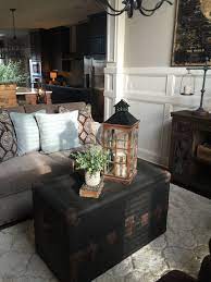 She was literally in love with these stylish trunks and had a large collection of them. Antique Steamer Trunk I Used For A Coffee Table Coffee Table Trunk Trunk Coffee Table Living Room Living Room Coffee Table