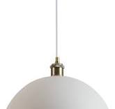 White and Gold Chandelier: 13.7 Inch Retro Farmhouse Style ...