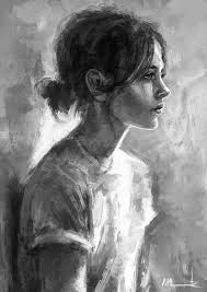 Black And White Portrait Painting Artists Isabella Morawetz Imorawetz Digital Painting Portrait Painting Amazing Art
