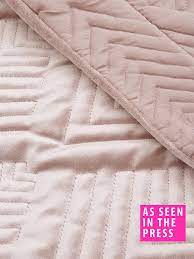 Accentuate the look with blankets , quilted & patchwork throws. Michelle Keegan Home Pink Velvet Throw Very Co Uk
