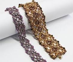 Around The Beading Table Free Patterns From Trytobead Com There Is A Pdf Tutorial In German Beaded Bracelet Patterns Bead Weaving Patterns Jewelry Patterns