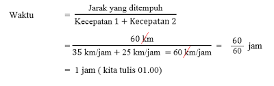 Secara logika, bila ada 2 orang yang berangkat dari satu tempat yang sama, yang berangkat. Materi Soal Berpapasan Matematika Sd Jawabanku Id