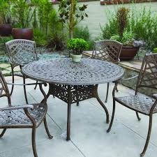 What kind of furniture is made of aluminum? Darlee Sedona 5 Piece Cast Aluminum Patio Dining Set Antique Bronze 201030 1 4 201030 1 Patio Furniture Dining Set Patio Dining Set Iron Patio Furniture