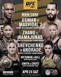 Ufc 261 takes place saturday, april 24, 2021 with 13 fights at vystar veterans memorial arena in jacksonville, florida. Tpgknjuqm8tlvm
