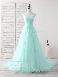 Simple Sweetheart Light Green Tulle Long Prom Dress Green Evening Dress Green Prom Dress Green Evening Dress Prom Dresses