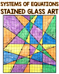 Your Students Will Love Practicing Systems Of Equations Graphing Art They Will Solve Each System By Graphin Math Art Activities Systems Of Equations Equations