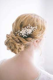 Bridal Flower Gold Hair Comb In 2021 Floral Hair Combs Gold Bridal Hair Comb Bridal Side Comb