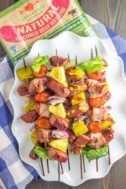 Looking to shake things up at your next cookout? Whole30 Hot Dog Skewers