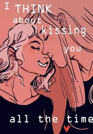 Mayticks Art I Think About Kissing You All The Time Mayticks Art I Think About Kissing You All The Time Https Genderpo Lesbian Art Art Kiss You
