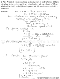 How can you find a mass of an object moving in free space with constant velocity without changing its velocity? Question 7 2 Chapter Seven Oscillations