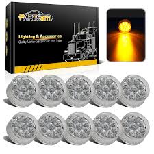 Maybe you would like to learn more about one of these? Light Bulbs 10pc 2 Round Led Marker Lights 9led Reflector Clear Red Kits Grommet Pigtail Led Lights