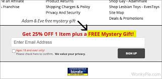 Check spelling or type a new query. Adam Eve Free Welcome Kit Or Mystery Gift Contents