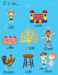 Four letter words starting with 'c'. Different Words For Letter C Illustration Royalty Free Cliparts Vectors And Stock Illustration Image 54090424