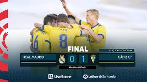 Cadiz vs real madrid correct score prediction. Real Madrid Cayo 0 1 Con Cadiz Por La Fecha 6 Liga Santander Espana Libero Pe