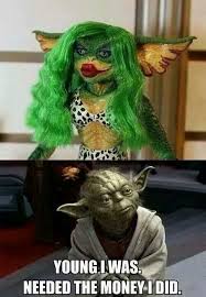 Yoda Gremlin Laughed A Little Too Much At This One Star Wars Jokes Star Wars Memes Funny Pictures