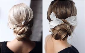 The hair design is different and made into a side bun. 20 Tonyastylist Wedding Updo Hairstyles For Long Hair My Deer Flowers
