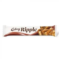 This bar of galaxy ripple is the smoothest milk chocolate with a lovely it's rainforest alliance certified. Galaxy Ripple Chocolate Bar 33g Uk Sweets