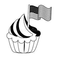 Bears, bees, worms, kangsroos, rabbits, mice, elephants, cats, fish, frogs. Usa Independence 4th July Cartoon In Black And White Stock Vector Illustration Of Holiday Emblem 153330388